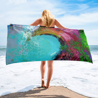 Beach Towel - Surf the Wave by Lidka Schuch