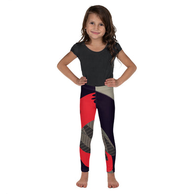 Kid's Leggings - Cardinal Song in Taupe by Lidka Schuch
