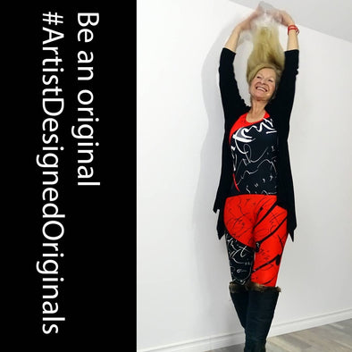 FAbartonstuff blog - Be your original self. Mieke in the "Yesterday in Red & Black" Collection
