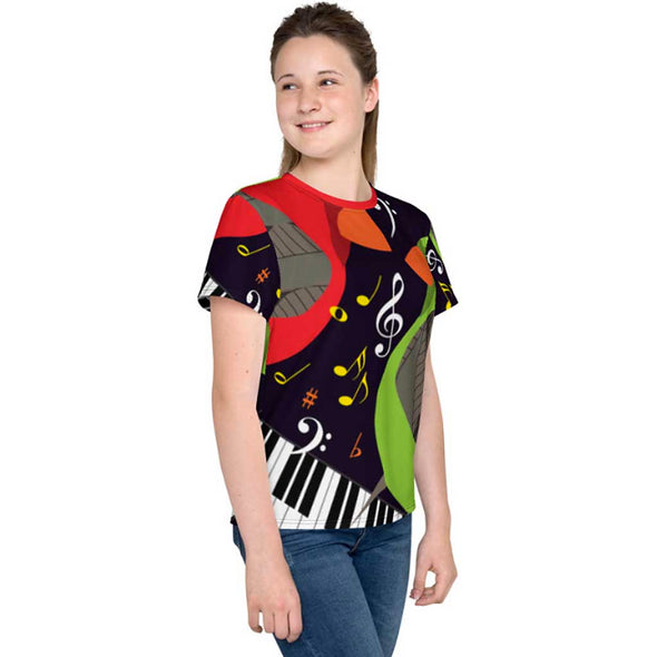 Tween's & Teen's T-shirt - Cardinals on Piano by Lidka Schuch