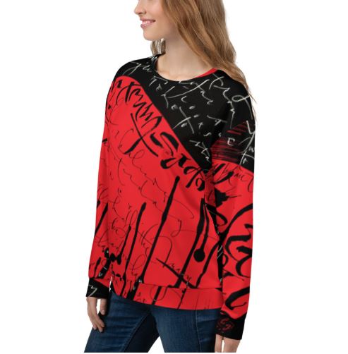 Sweatshirt, Unisex - Yesterday in Red by Barbara Galinska (BaGa)