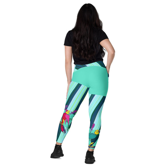 Leggings, Crossover with Pockets - Forever Love by Lidka Schuch