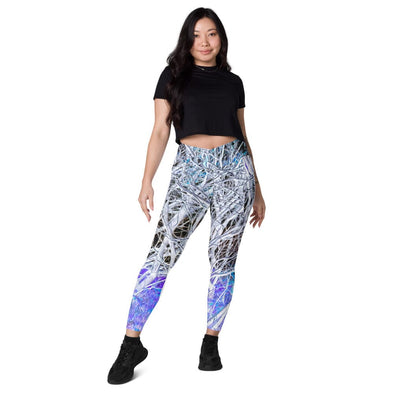 Leggings, Crossover with Pockets - Sumac Dream by Lidka Schuch