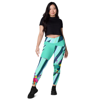 Leggings, Crossover with Pockets - Forever Love by Lidka Schuch