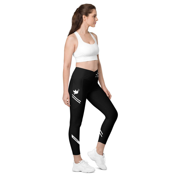 Leggings, Crossover with Pockets - Make Peace B by SCHUCHsport