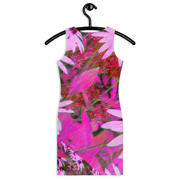 Bodycon Dress - Very Pink Susans by Lidka Schuch