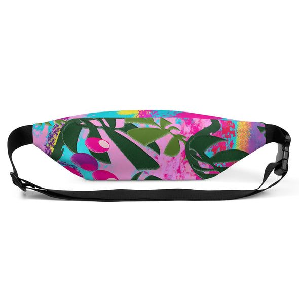 Fanny Pack - Tropical: Vivid Monstera by Lidka Schuch