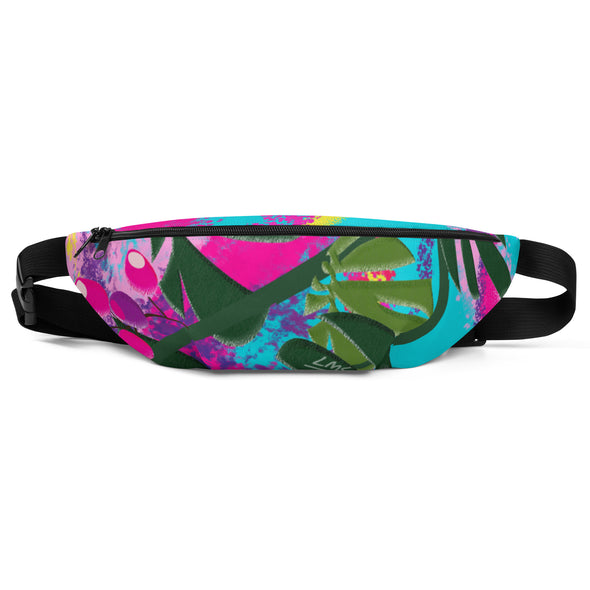 Fanny Pack - Tropical: Vivid Monstera by Lidka Schuch