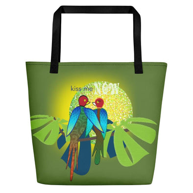 Large Tote Bag - Kiss Me Now by Lidka Schuch