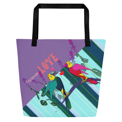 Large Tote Bag - Forever Love by Lidka Schuch
