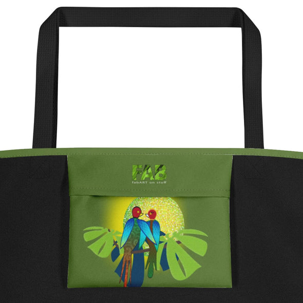 Large Tote Bag - Kiss Me Now by Lidka Schuch
