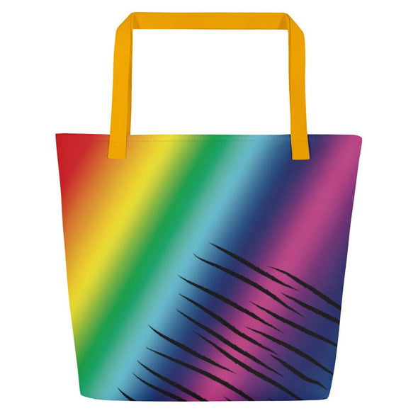 Large Tote Bag - Rainbow Tiger by Lidka Schuch