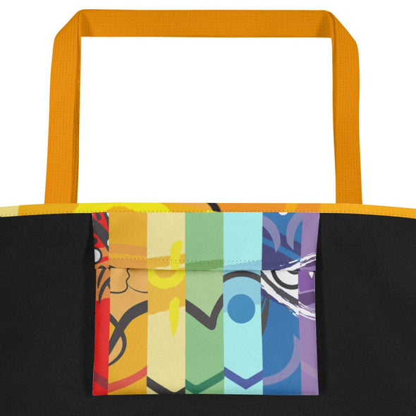 Large Tote Bag - Seven Chakras by Lidka Schuch