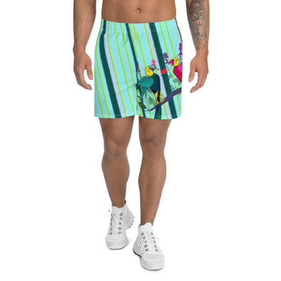 Men's Athletic Long Shorts - Forever Love by Lidka Schuch