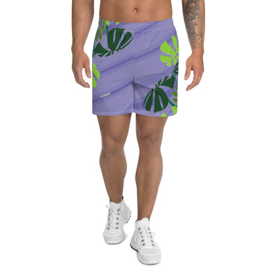 Men's Athletic Long Shorts - Spiral Toucan Peri by Lidka Schuch