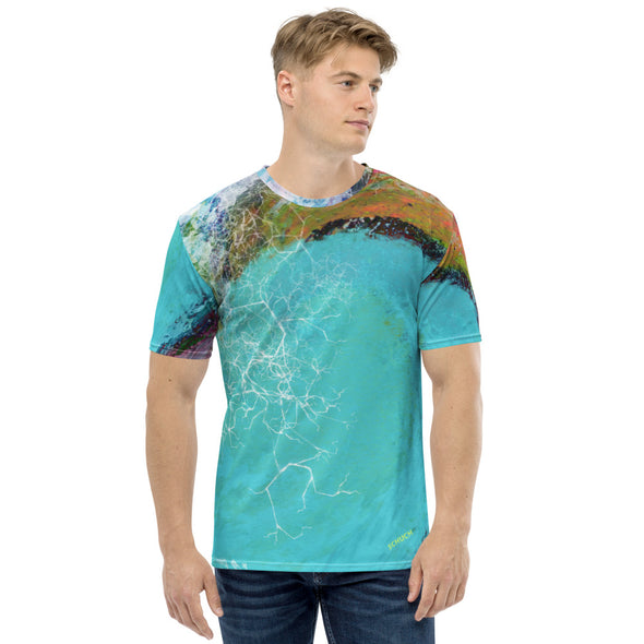 Men's T-shirt - Surf the Blue Wave by Lidka Schuch