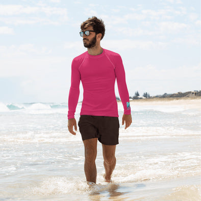 RashGuard Top, Unisex - Pink Sunset and Wave by Lidka Schuch