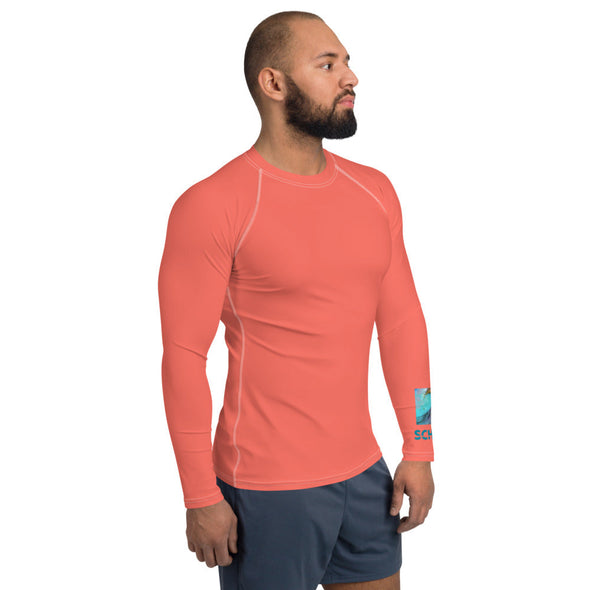 RashGuard Top, Unisex - Coral and Wave by Lidka Schuch
