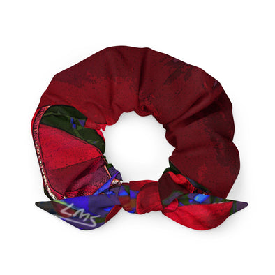 Scrunchie With Bow - Mandevilla Red by Lidka Schuch