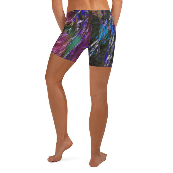 Shorts, Slim Fit, Mid Rise - Phlox Party by Night by Lidka Schuch