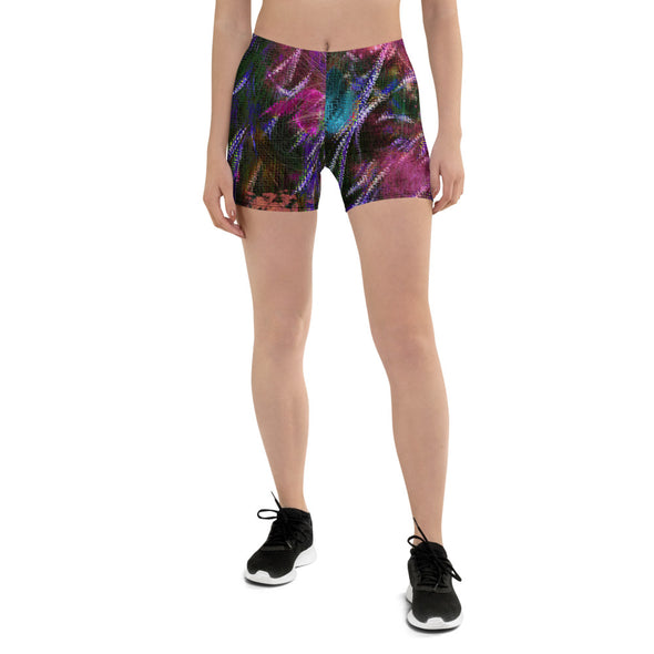 Shorts, Slim Fit, Mid Rise - Phlox Party by Night by Lidka Schuch