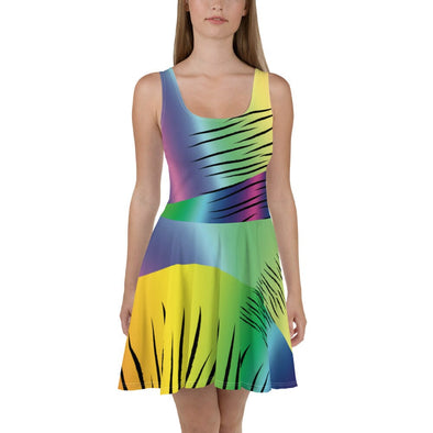 Skater Dress - Rainbow Tiger by Lidka Schuch