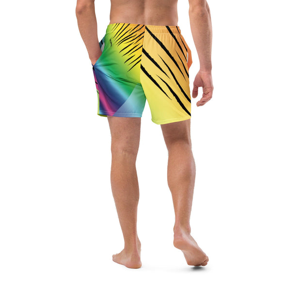 Men's Swim Trunks - Rainbow Tiger by Lidka Schuch
