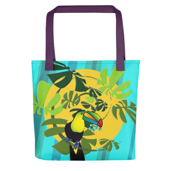 Tote Bag - Spiral Toucan Blue by Lidka Schuch