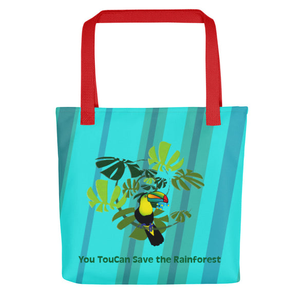 Tote Bag - Spiral Toucan Blue by Lidka Schuch