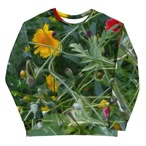 Sweatshirt, Unisex - Wildflower Meadow by Lidka Schuch