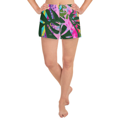 Shorts, Relaxed Fit - Vivid Monstera by Lidka Schuch