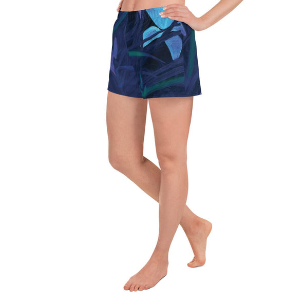 Shorts, Relaxed Fit - Night-Glo Lilies by Lidka Schuch