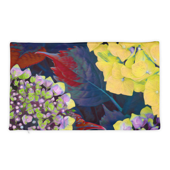Basic Pillow Case only - Yellow Hydrangea by Lidka Schuch