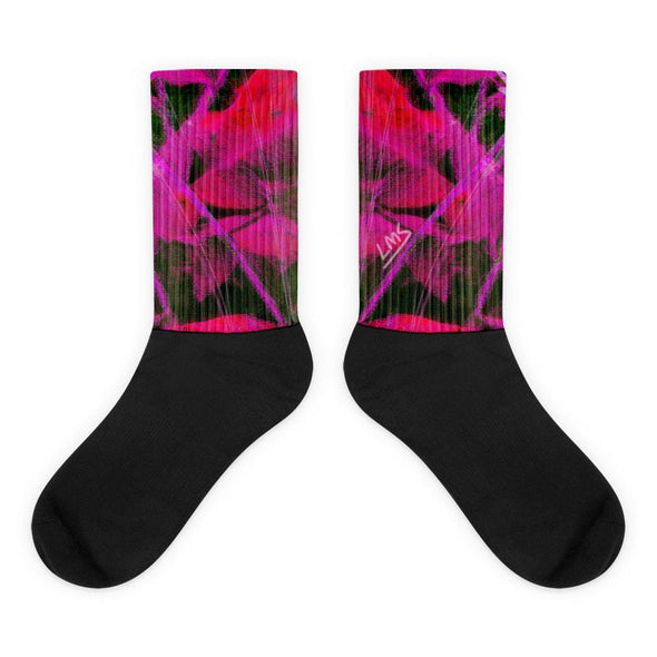 Socks, Unisex - Very Pink Susans by Lidka Schuch (LMS)