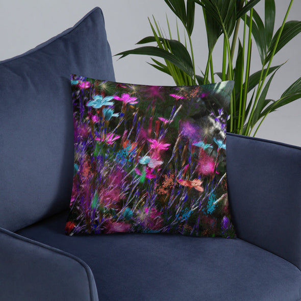 Basic Pillow - Phlox Party by Night by Lidka Schuch