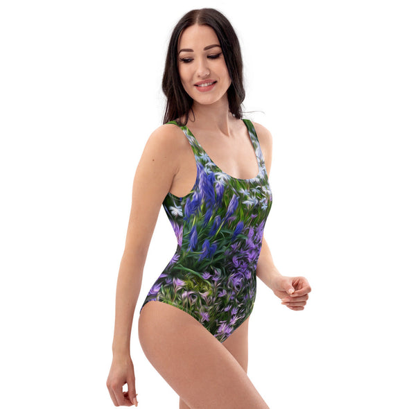 Women's Swimsuit - Friends of Grape Hyacinth by Lidka Schuch
