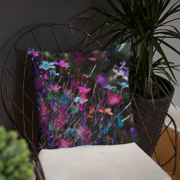 Basic Pillow - Phlox Party by Night by Lidka Schuch