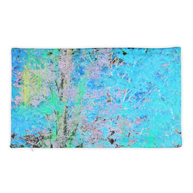 Basic Pillow Case - Maples in Blue by Lidka Schuch