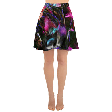 Skater Skirt - Phlox Party by Night by Lidka Schuch