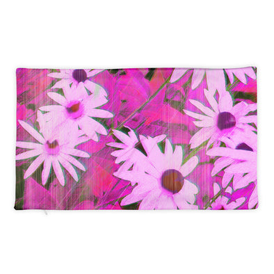 Basic Pillow Case only - Very Pink Susans by Lidka Schuch