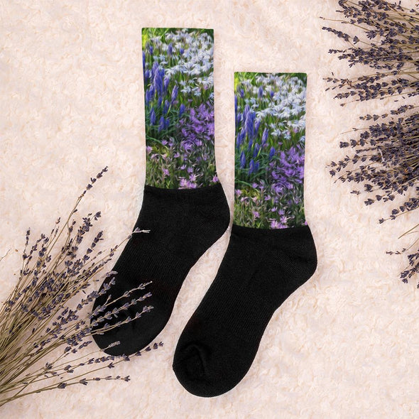 Socks, Unisex - Friends of Grape Hyacinth by Lidka Schuch