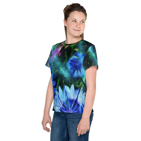 Tween's and Teen's T-shirt - Cornflower Party by Night by Lidka Schuch