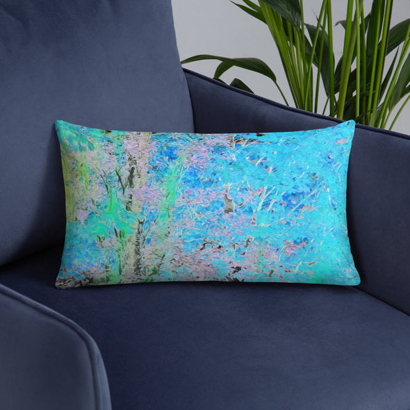 Basic Pillow - Maples in Blue by Lidka Schuch