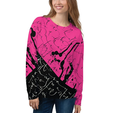 Sweatshirt, Unisex - Yesterday in Hot Pink by Barbara Galinska (BaGa)