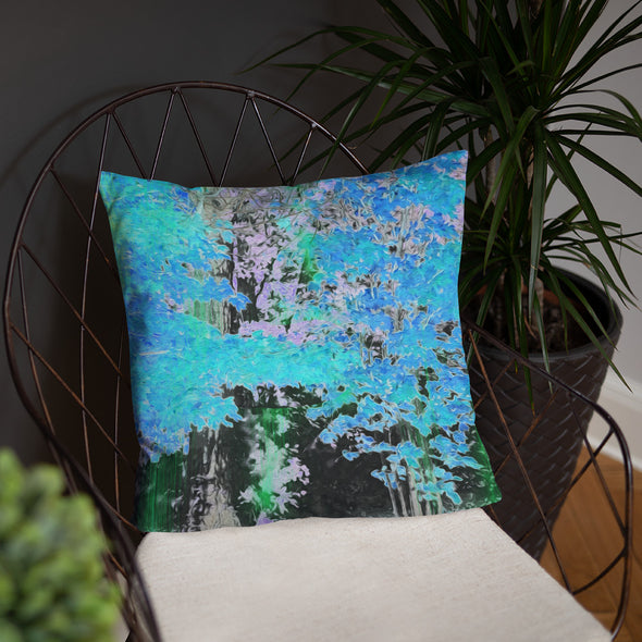 Basic Pillow - Maples in Blue by Lidka Schuch