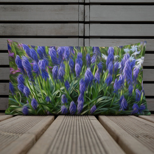 Premium Pillow - Friends of Grape Hyacinth by Lidka Schuch