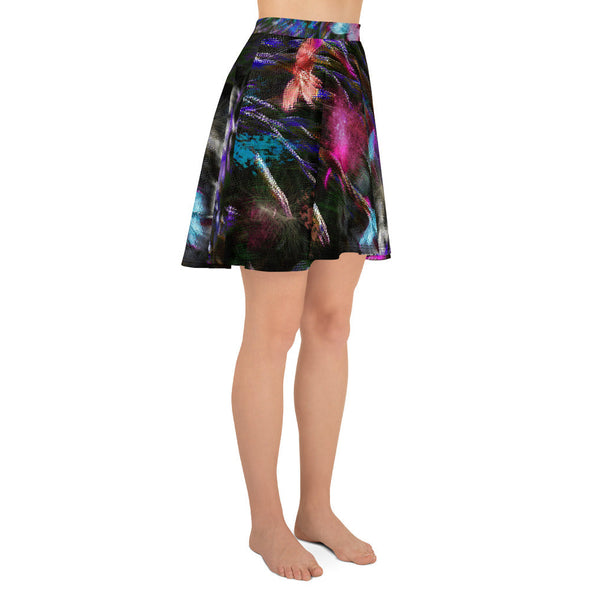 Skater Skirt - Phlox Party by Night by Lidka Schuch