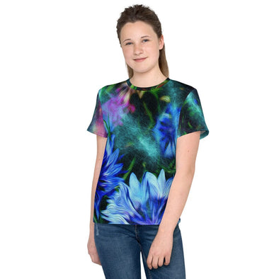 Tween's and Teen's T-shirt - Cornflower Party by Night by Lidka Schuch