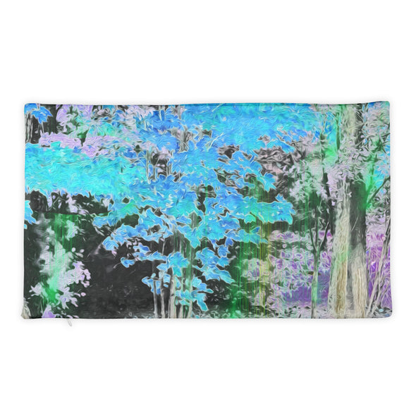 Basic Pillow Case - Maples in Blue by Lidka Schuch