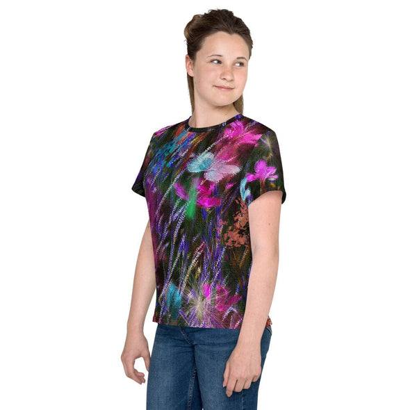 Tween's and Teen's T-shirt - Phlox Party by Night by Lidka Schuch